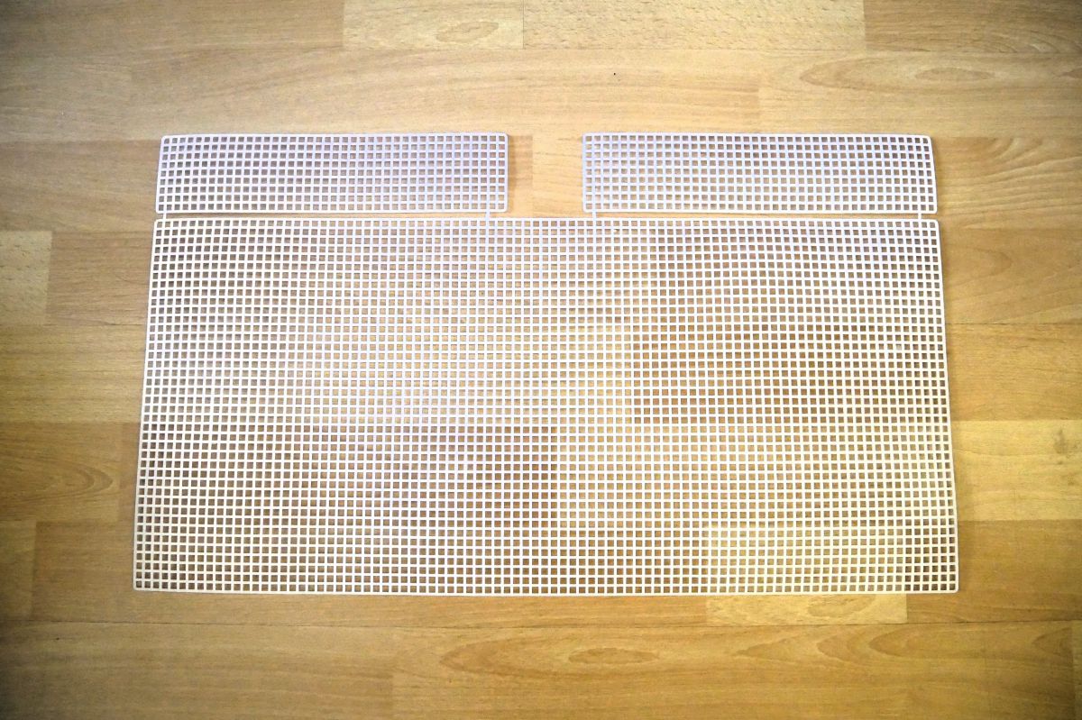 Kanwa , siatka  plastikowa torebki - 25 x 24 x 5,5 cm