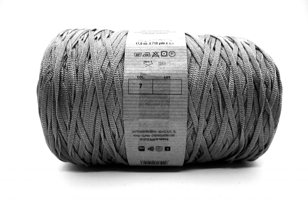 Sznurek polipropylenowy płaski 3 mm - ARES - 500 g.- 650 m (  szary - 7 )