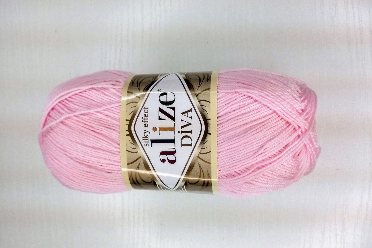 Włóczka Alize  Diva -185 (jasny różowy)