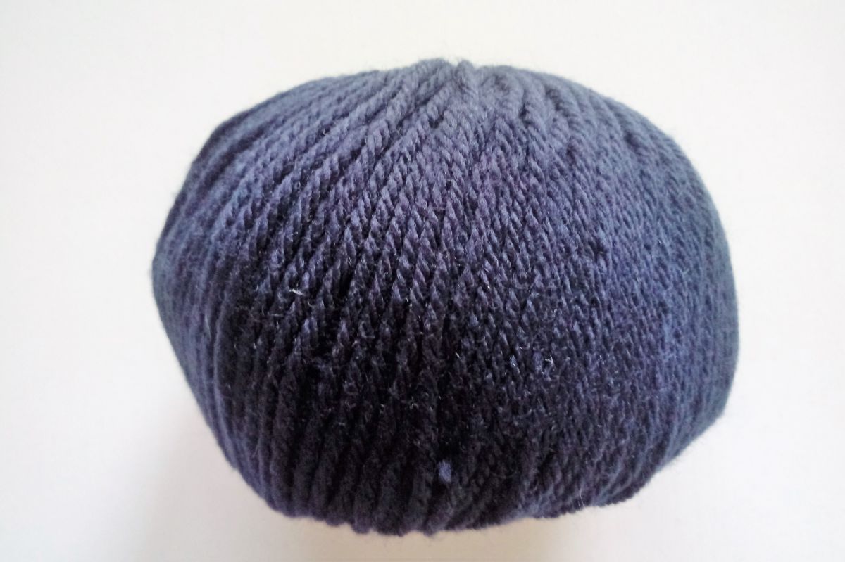 Włóczka, wełna MERINO FINE SUPERWASH -125 (granatowy)