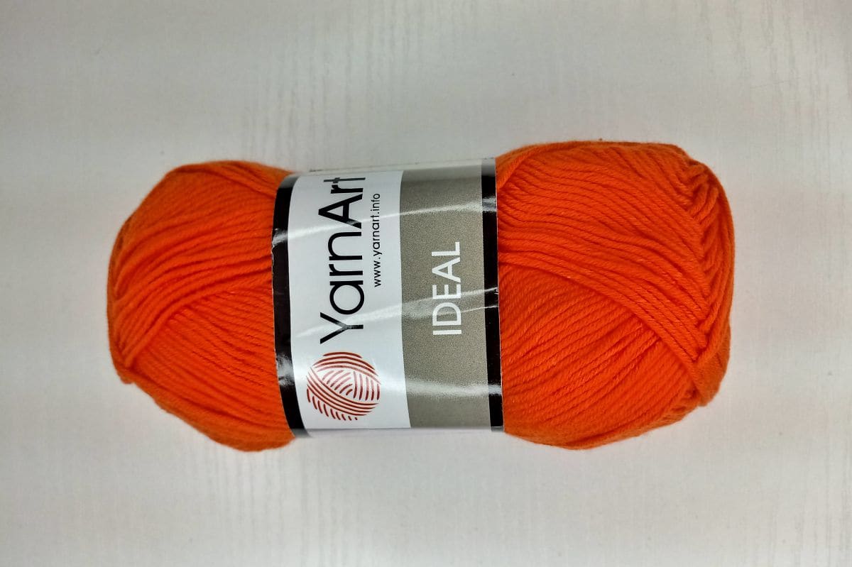 Włóczka bawełniana Yarn Art  IDEAL- 242 (pomarańczowy)
