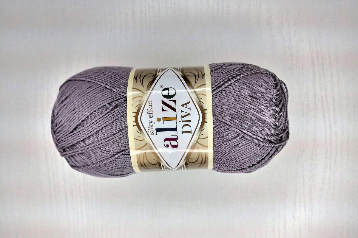Włóczka Alize Diva - 348 (stalowy)