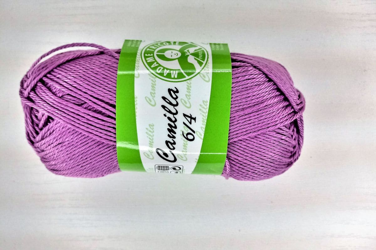 Bawełna meceryzowana Camilla 6/4 - 4945 (wrzos)