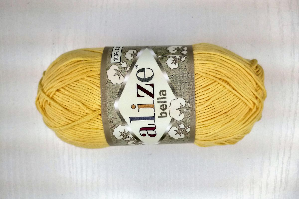 Włóczka bawełniana Alize Bella - 110 (cytrynowa)