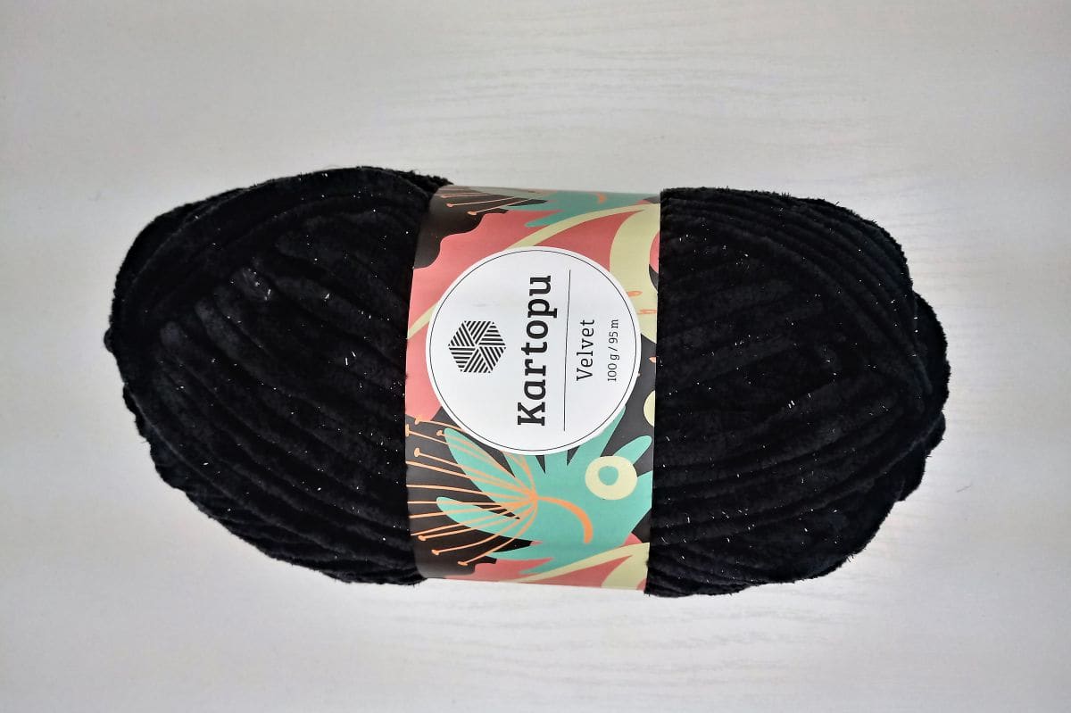 Włóczka Kartopu Velvet - 08 (czarny)