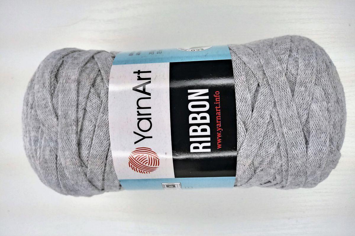Włóczka tasiemkowa YarnArt Ribbon- 757 ( popiel)