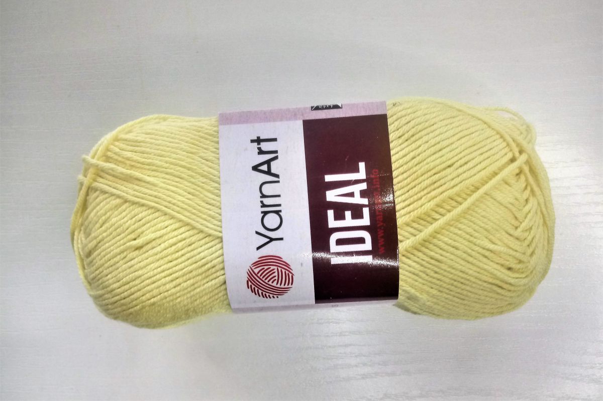 Włóczka bawełniana YarnArt IDEAL - 224 (żółta )