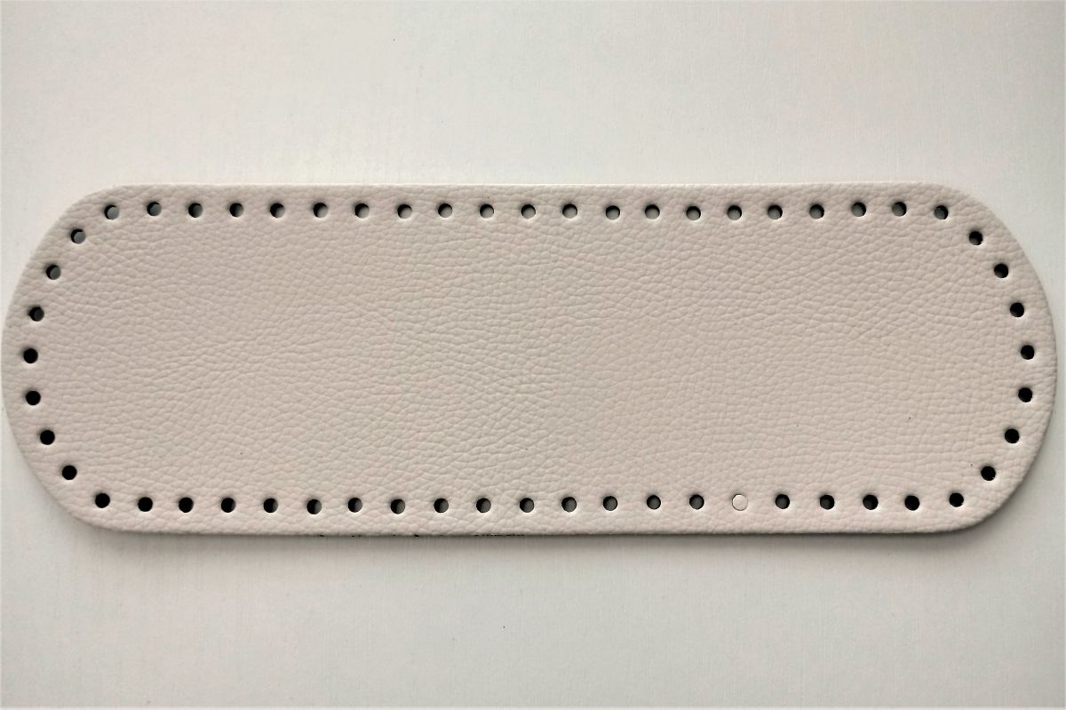 Dno do torebki z eko skóry owalne - 10 x 30cm ( jasno beżowe - 03  )
