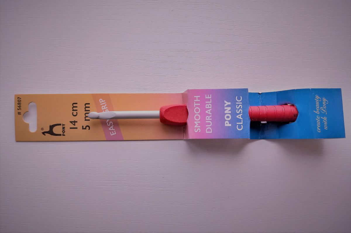 Szydełko do wełny PONY Easy Grip z ergonomiczną rączką - 5 mm