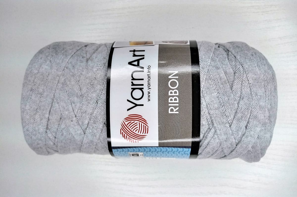 Włóczka tasiemkowa YarnArt  Ribbon- 756 (jasny popiel)