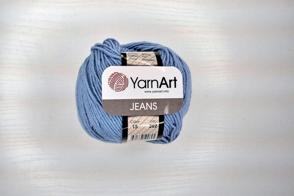 Włóczka YartArt Jeans - 15 (błękitna)