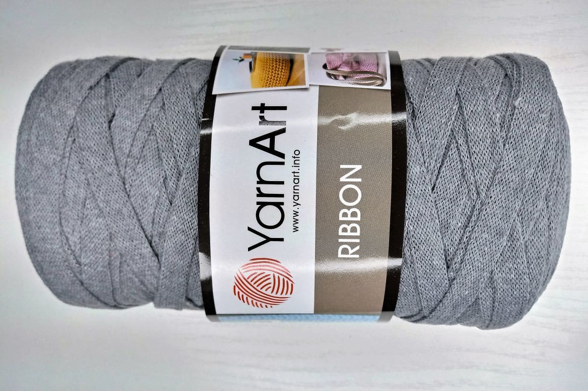 Włóczka Tasiemkowa YarnArt  Ribbon- 774 (popielaty)