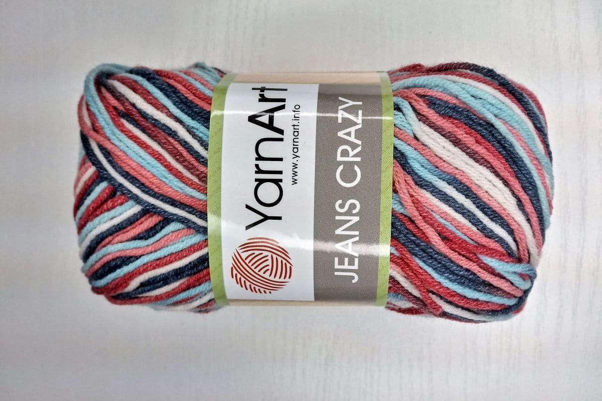 Włóczka YarnArt Jeans Crazy - 7208( wielokolorowa)