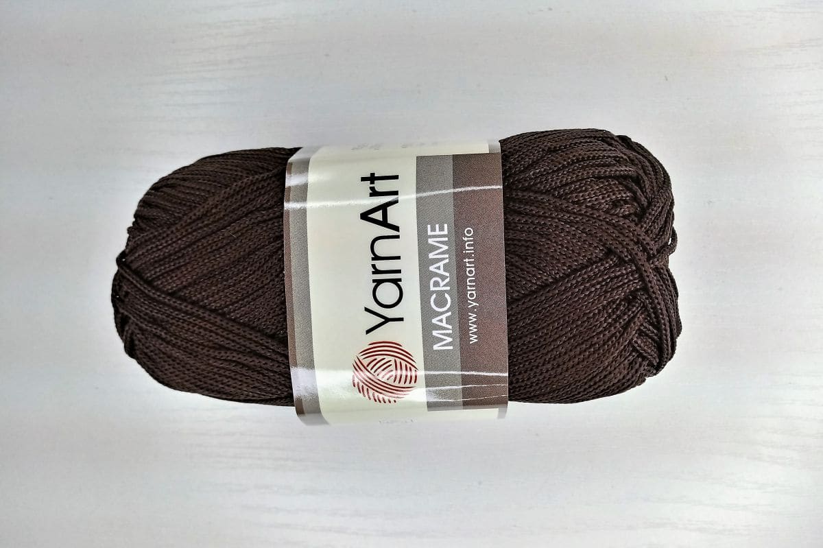 Sznurek do torebek  YarnArt Macrame   1,5 mm -157 (ciemny brąz)