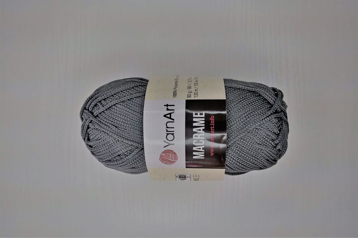 Sznurek do torebek  YarnArt Macrame 1,5 mm -159  ( stalowy  )