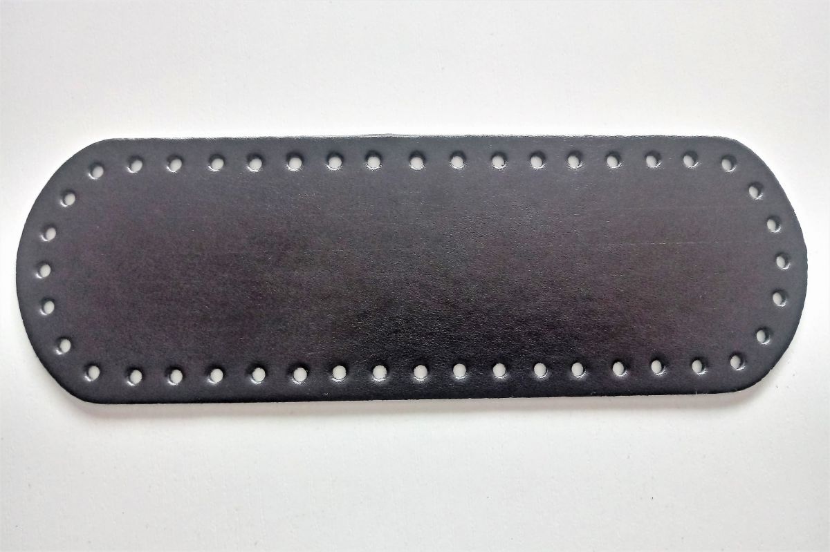 Dno do torebki z eko skóry listonoszki kolor brązowy 8 x 24 cm