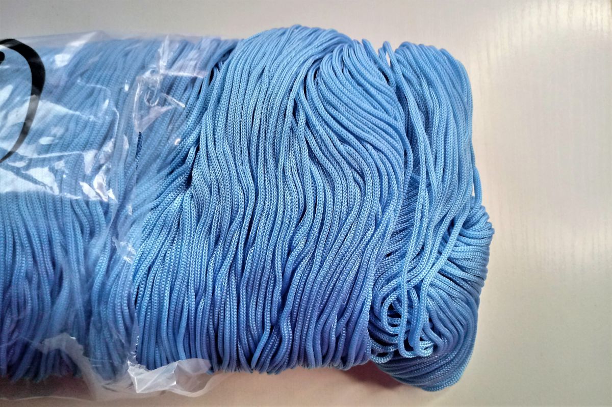 Sznurek do torebek  SWAN BLACK 500G - błękitny ( azzurro - 080 )