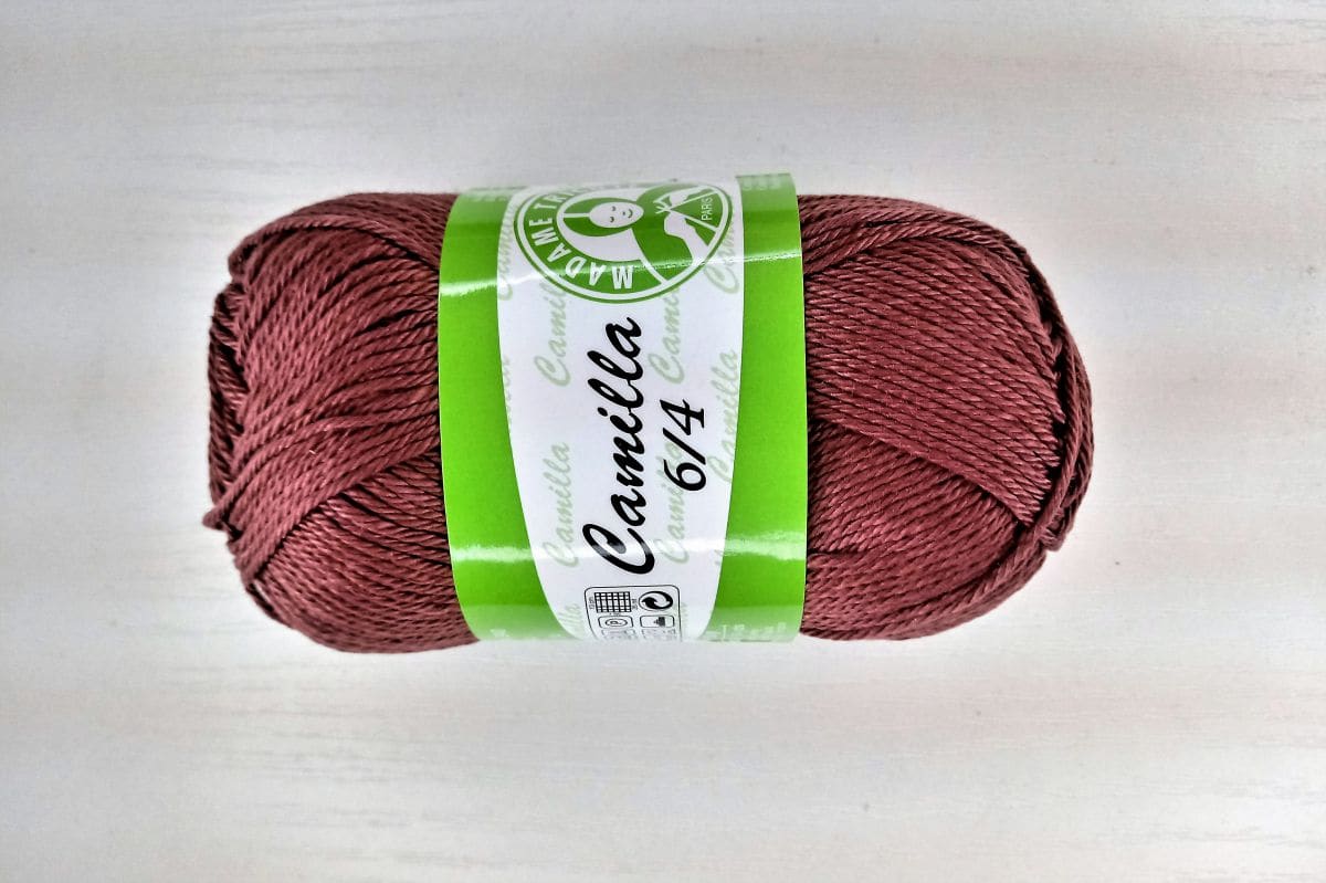 Bawełna meceryzowana Camilla 6/4 - 5177 (brąz)
