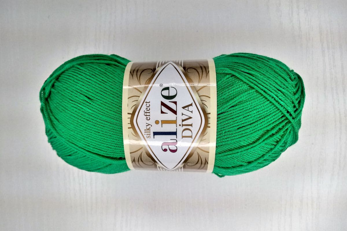 Włóczka Alize  Diva -123 (zielony)