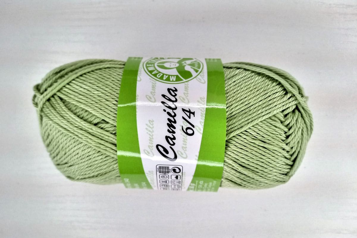 Bawełna meceryzowana Camilla 6/4 - 5055 (jasny zielony)
