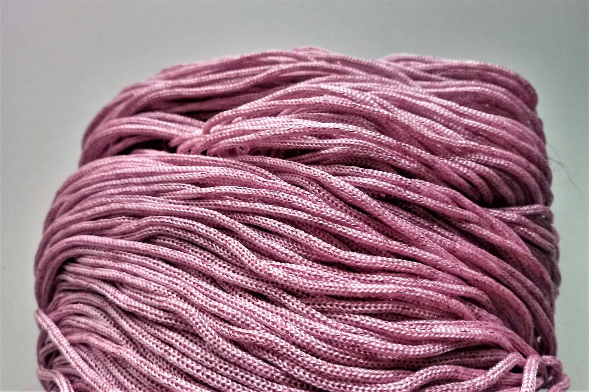 Sznurek do torebek  SWAN BLACK GLITTER 500G - (Rosa- rosa -152)