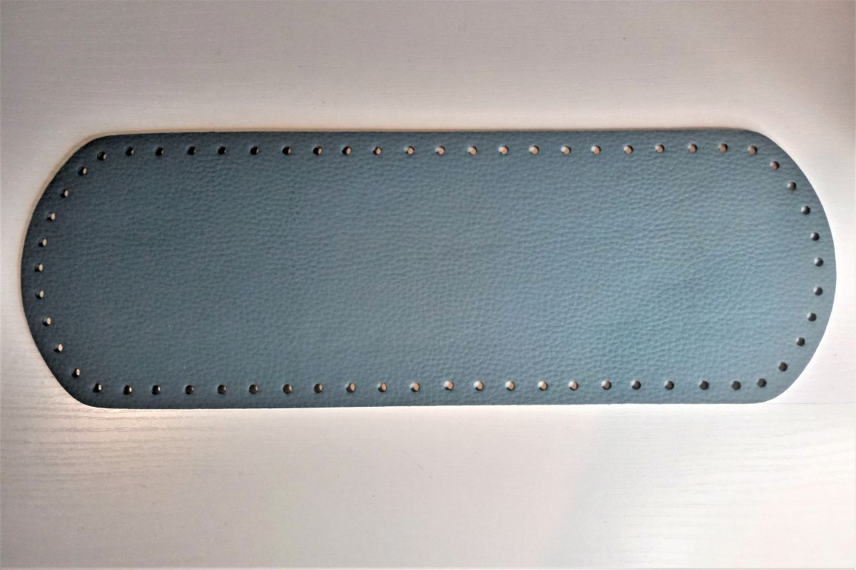 Dno do torebki z eko skóry owalne -12 x 36 cm (avio -38)