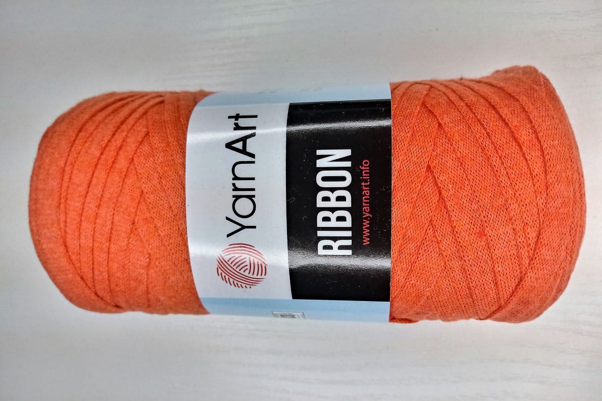 Włóczka Tasiemkowa YarnArt  Ribbon- 770 (pomarańczowy)