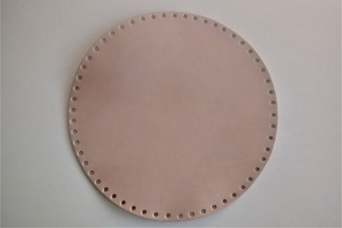 Dno- spód DIY torebki z naturalnej skóry Jucht - 25 cm ( Crust )