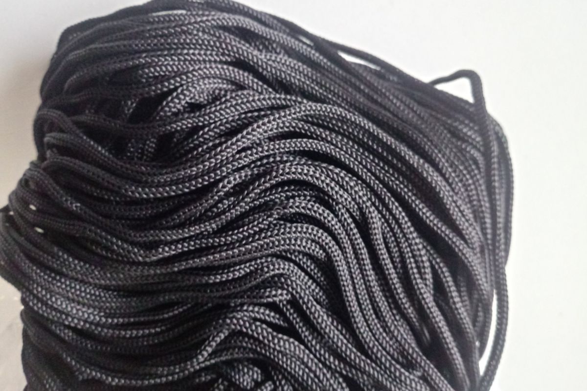 Sznurek do torebek SWAN BLACK 500G - czarny  (nero - 055 )