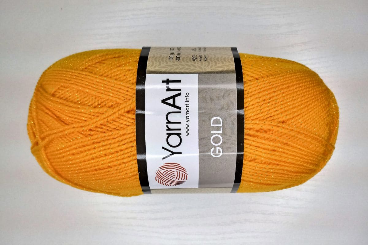 Włóczka YarnArt  Gold - 47 (żółty)