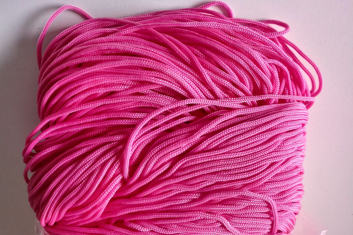 Sznurek do torebek  SWAN BLACK 500G - różowy  ( rosa - 079 )