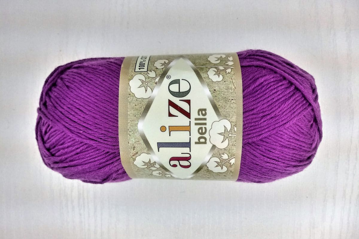 Włóczka bawełniana Alize Bella - 45 (śliwkowy)