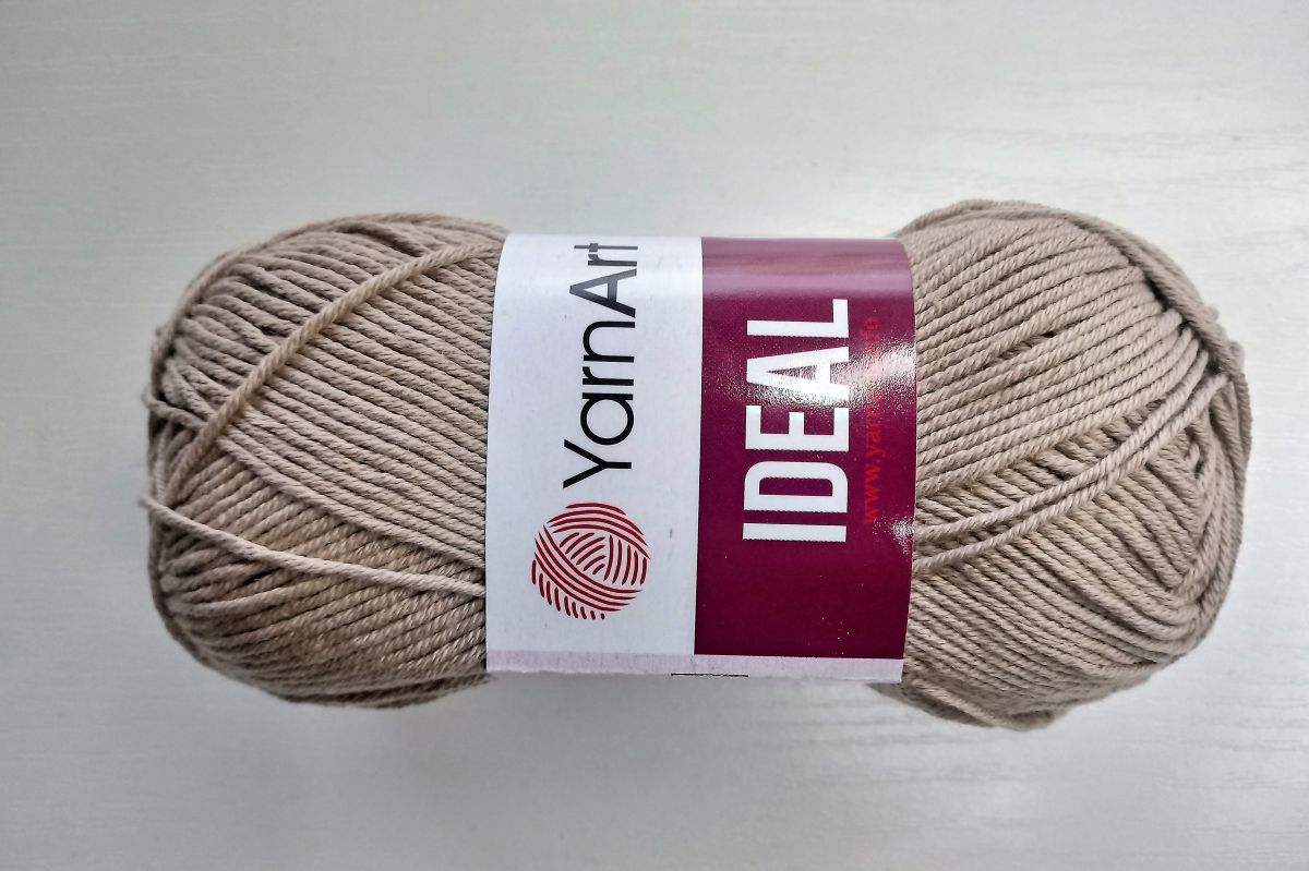 Włóczka bawełniana YarnArt IDEAL- 234 (ciemny beżowy)