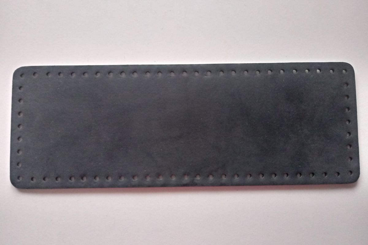 Dno do torebki z eko skóry prostokątne- 11 x 31 cm ( czarne )