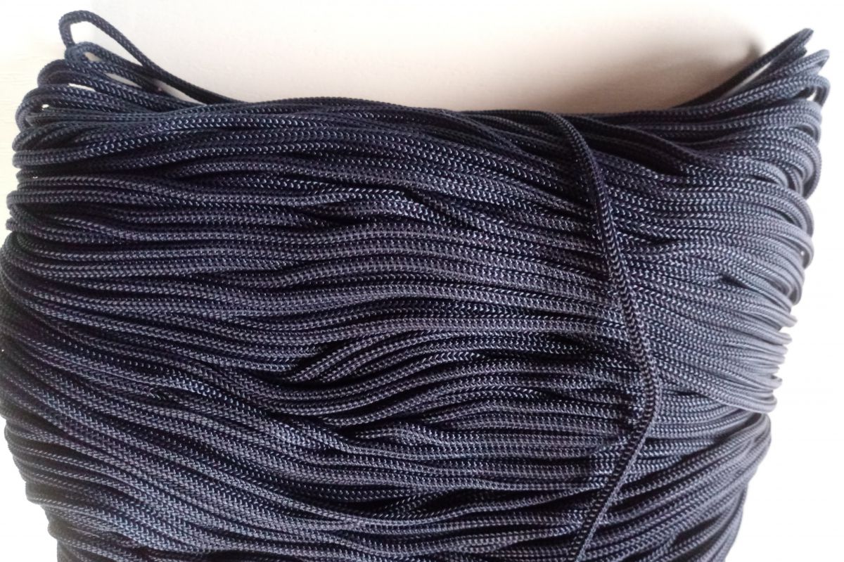 Sznurek  do torebek   SWAN BLACK 500G -  ( Granatowy - 081)