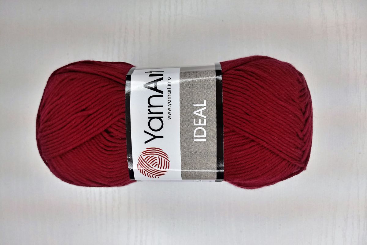 Włóczka bawełniana YarnArt IDEAL- 238 (bordowy)