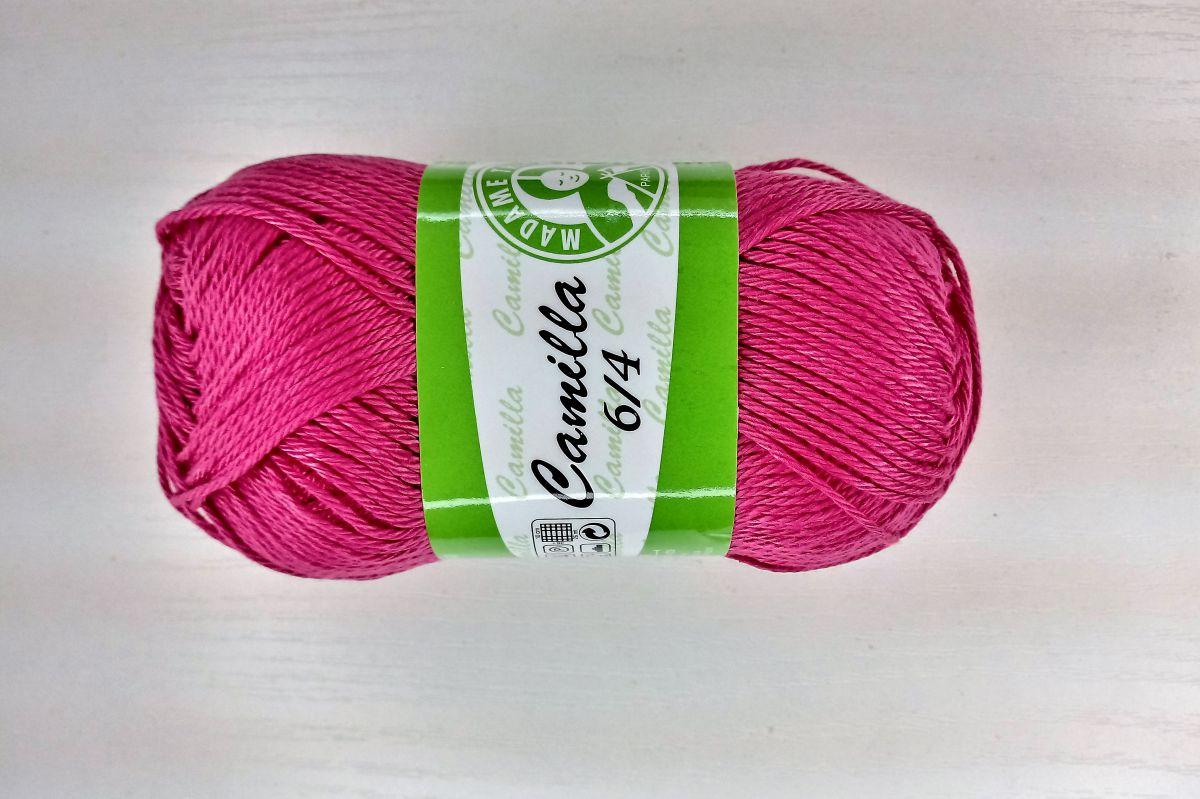 Bawełna meceryzowana Camilla 6/4 - 4907 (amarant)