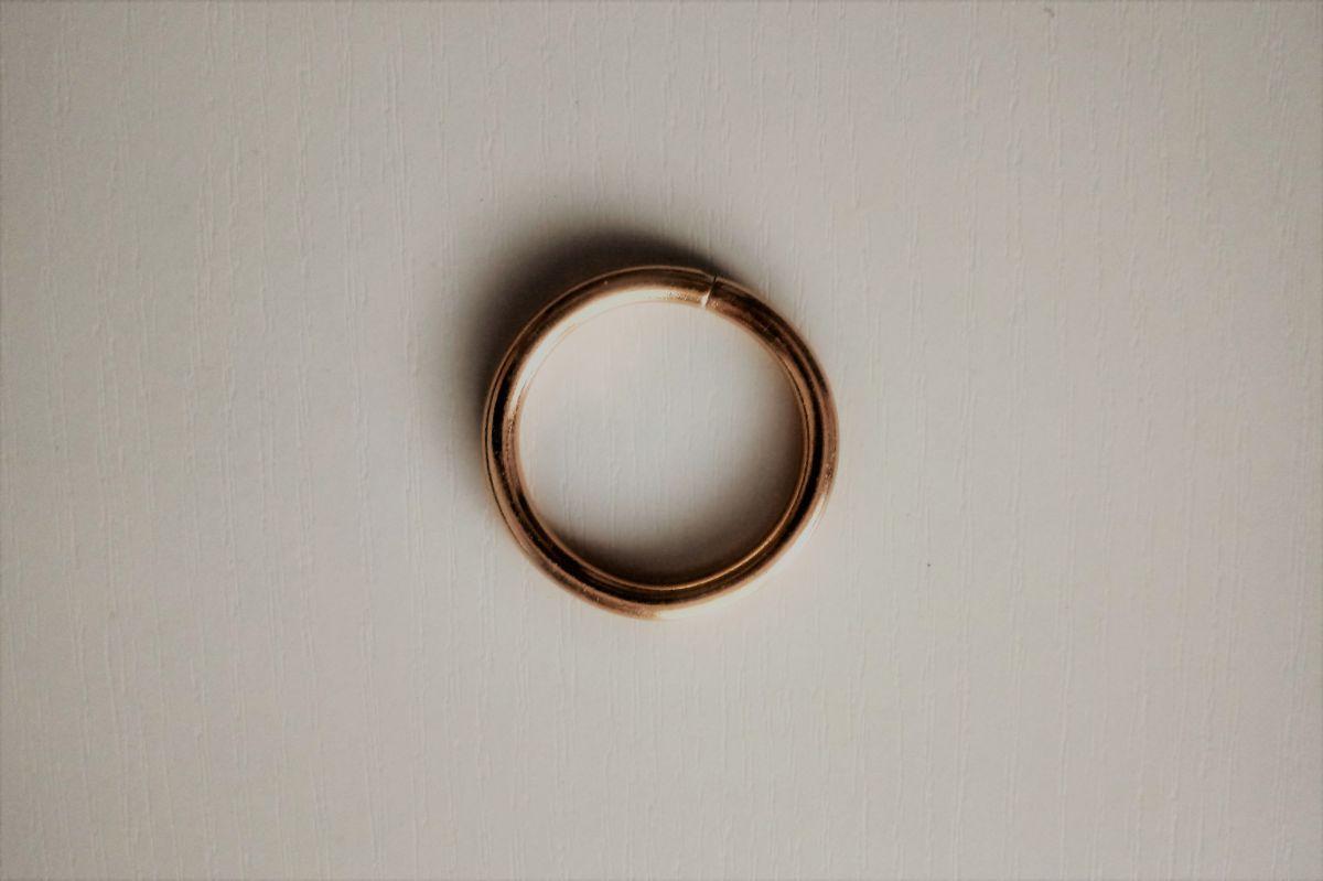 Kółko metalowe do torebki złote - 30mm/3mm