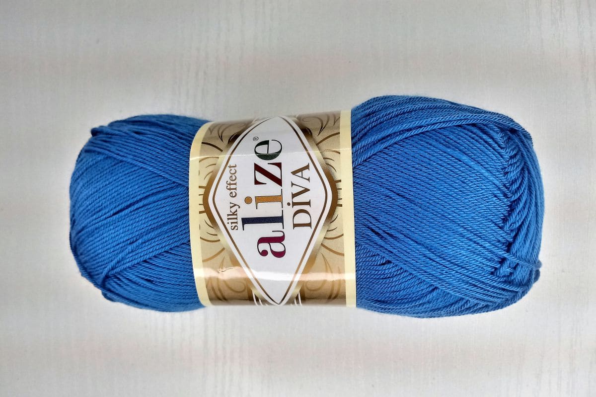 Włóczka Alize DIVA  - 132 (chabrowy)