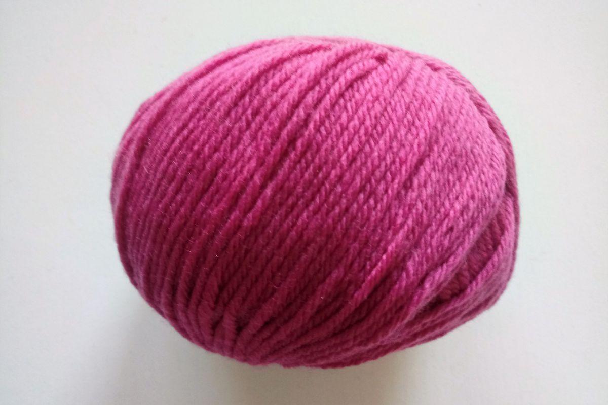 Włóczka, wełna MERINO FINE SUPERWASH -128 (cyklamen)