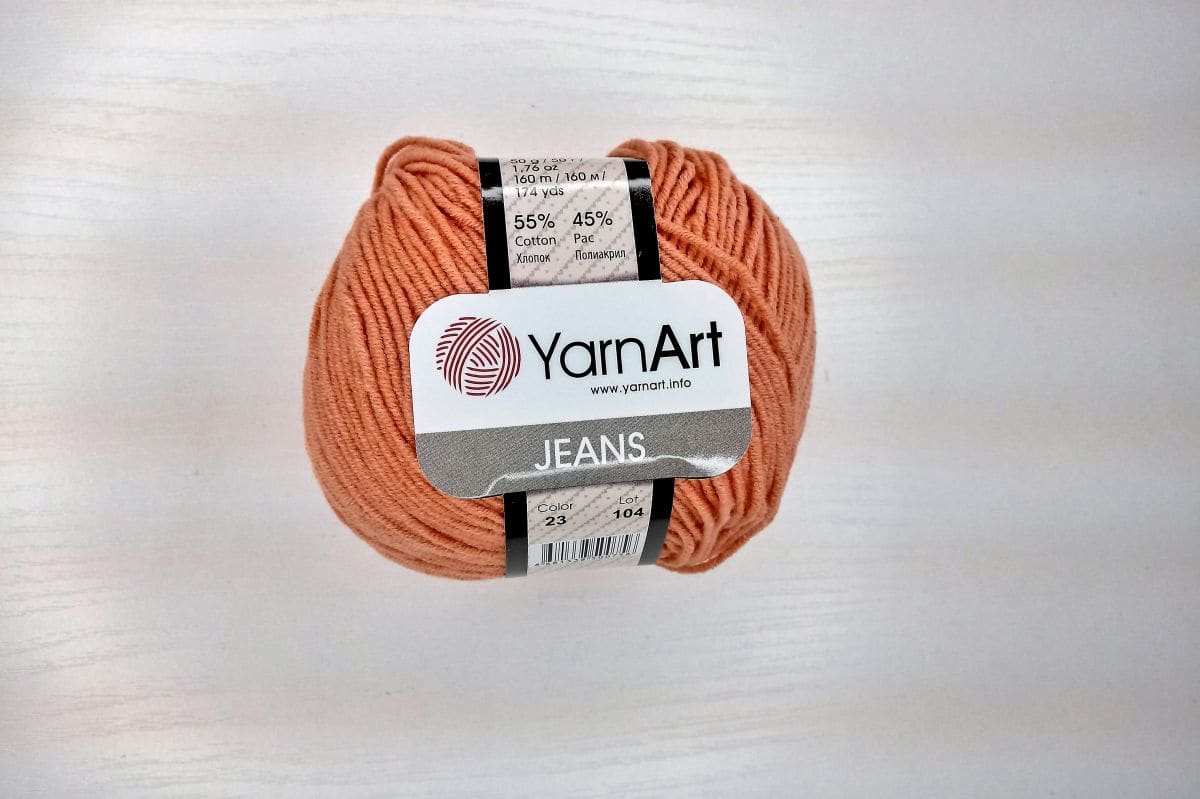 Włóczka YarnArt  Jeans - 0023 (pomarańczowy)