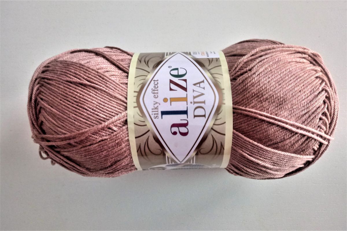 Włóczka Alize Diva - 261 ( jasno brązowy )