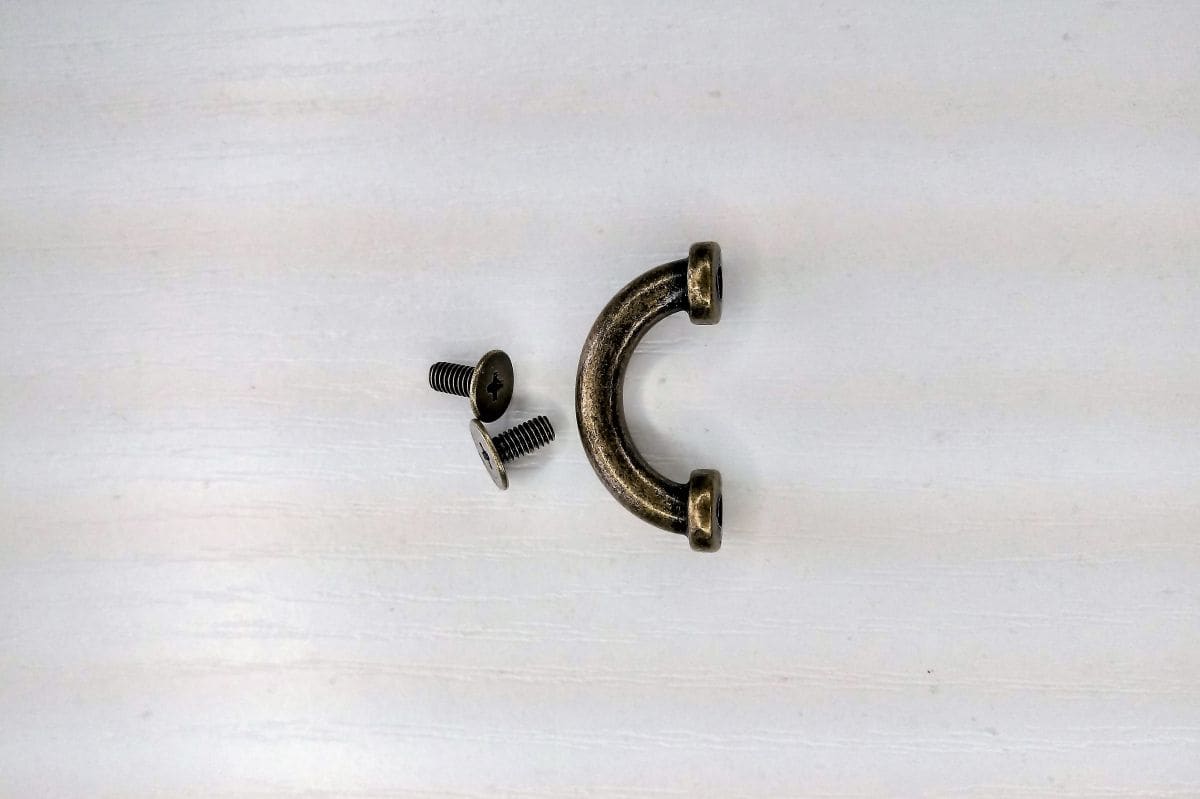Metalowa szlufka 15mm (stary mosiądz)