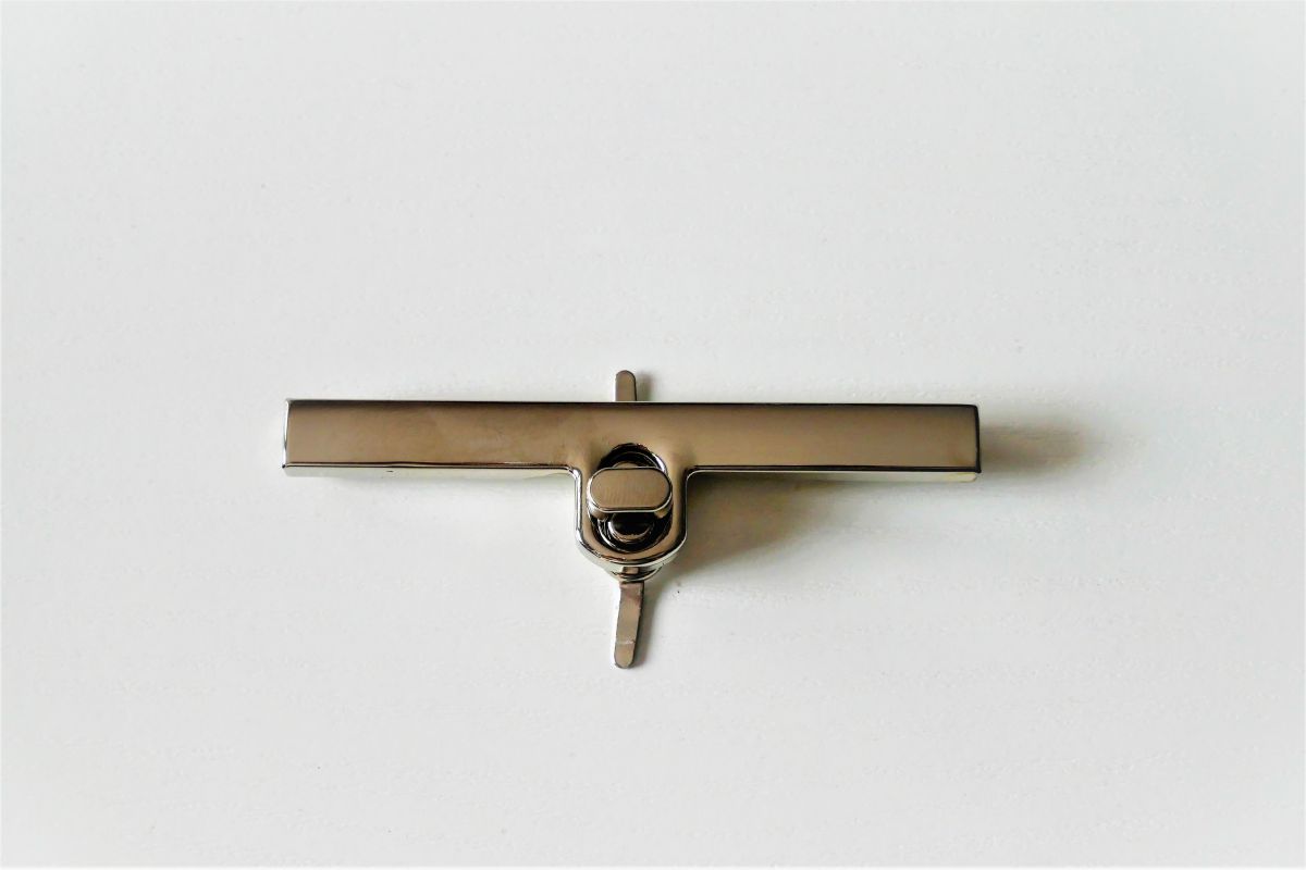 Zapięcie do torebki 25 x 96  mm - nikiel