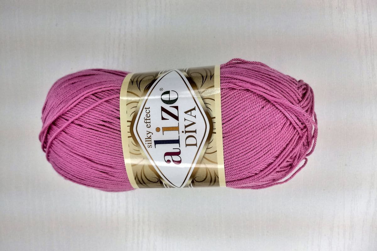 Włóczka Alize  Diva -178 (ciemny różowy)
