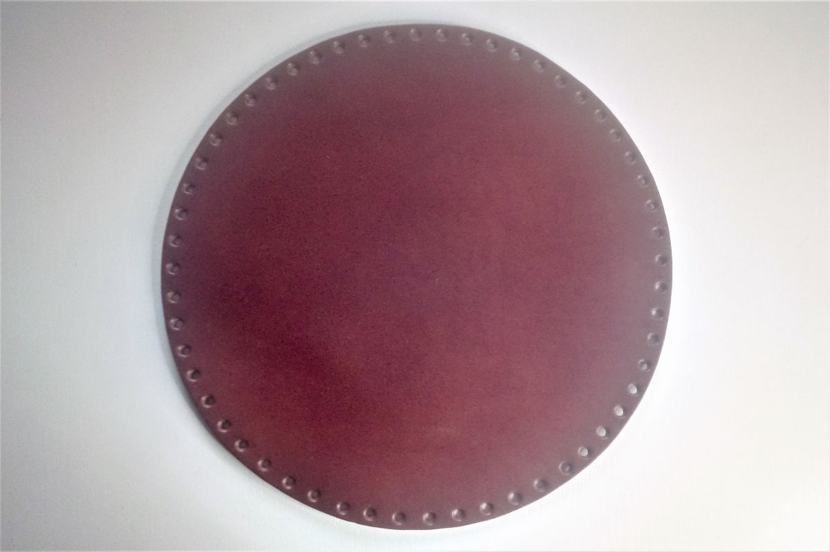 Dno- spód DIY torebki z naturalnej skóry Jucht - 25 cm ( Brąz )