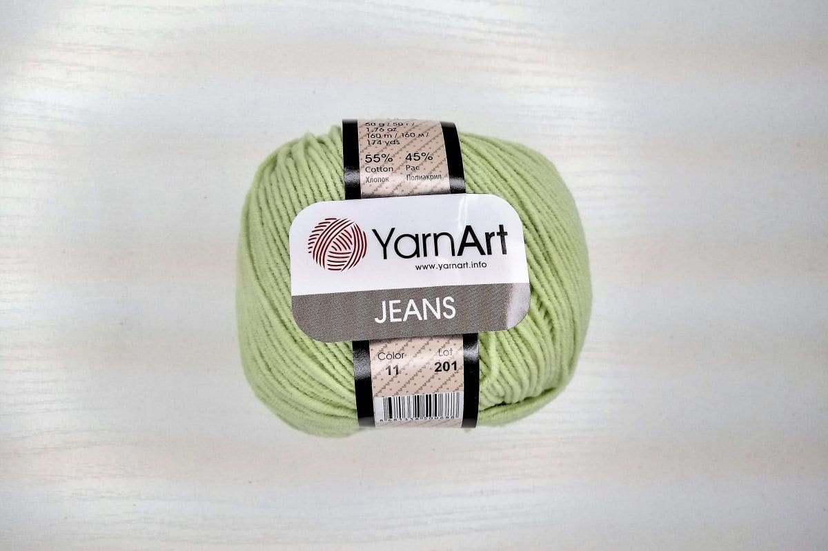 Włóczka YartArt Jeans - 0011( SELEDYNOWY)