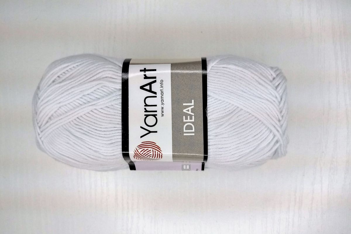 Włóczka bawełniana YarnArt IDEAL- 220 ( biały )