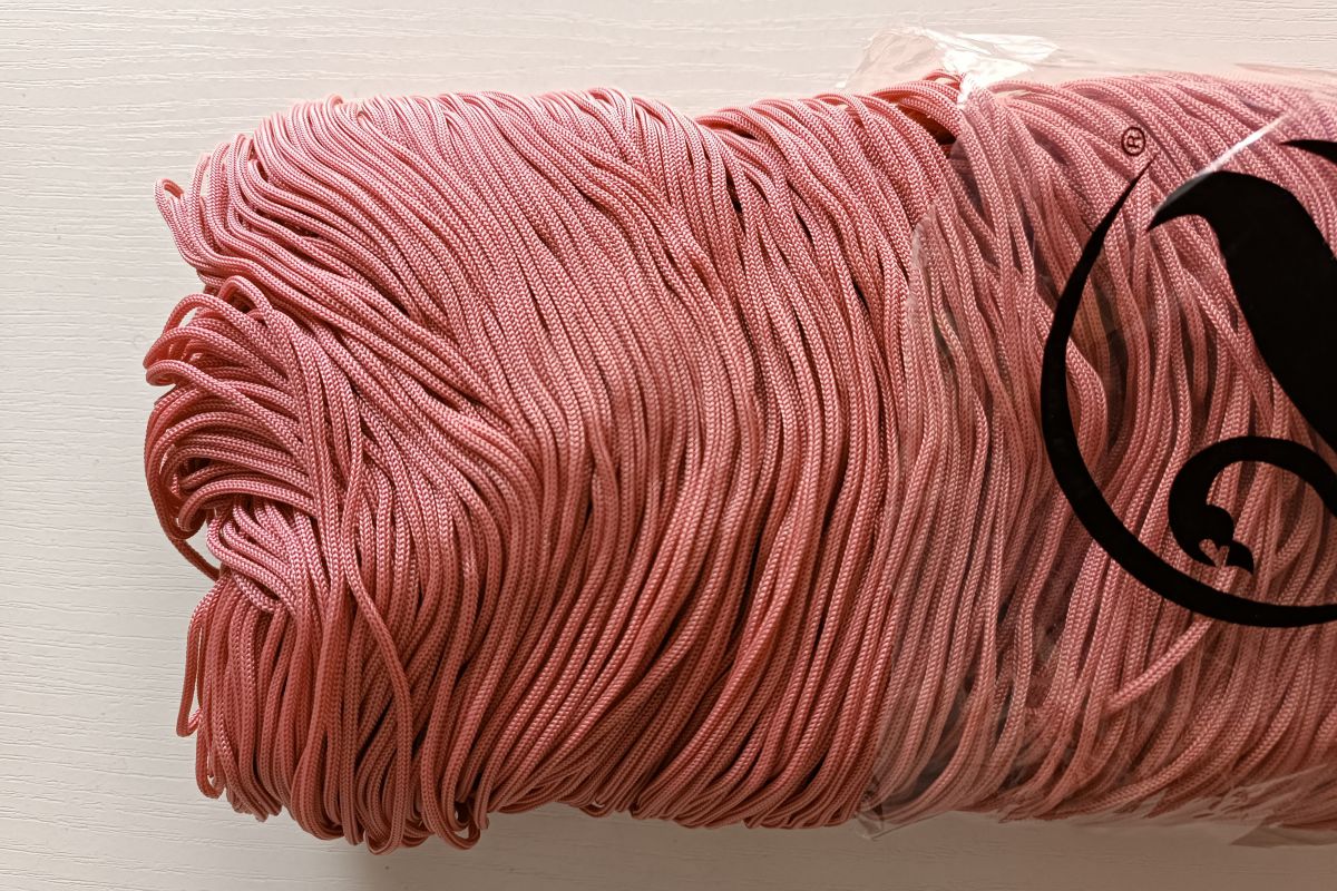 Sznurek do torebek SWAN BLACK 500G - antyczny róż -06